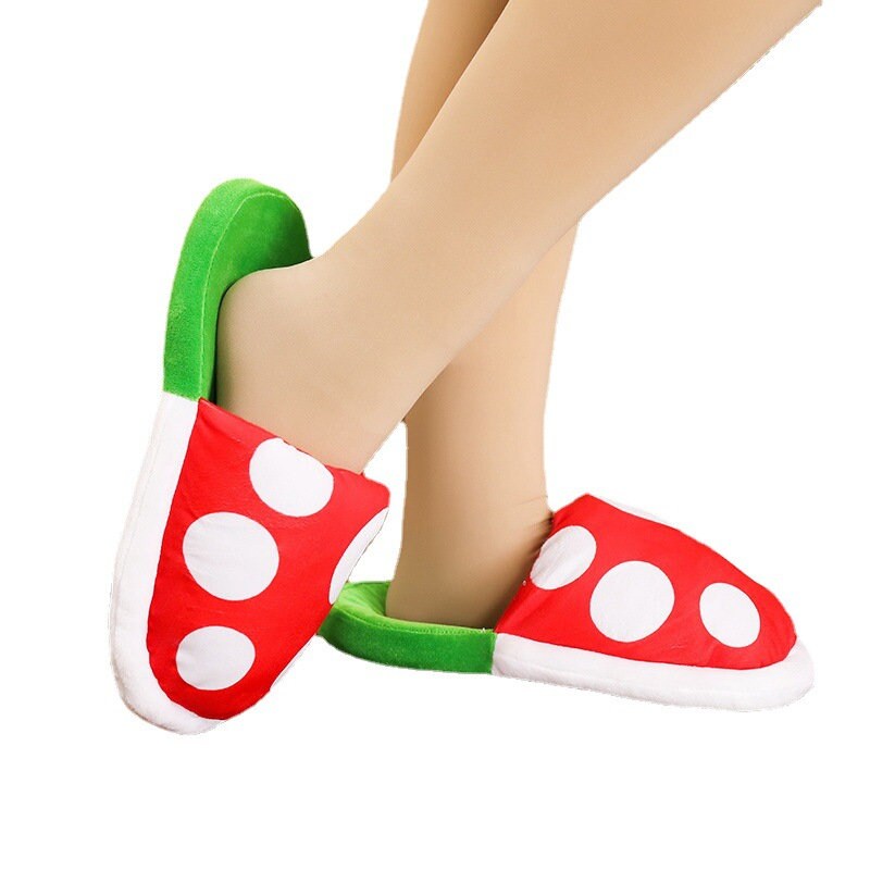 Comfy House Slippers | Super Mario Bros Slippers | Mario | Fuzy Cozy House Soft Slippers | Mario Mushroom Slippers | Super Smash Bros