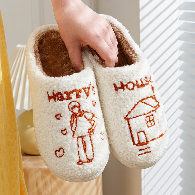 Harry Styles Slippers | Harry's House Slippers I Women's Slippers | Harry Styles Merch I Love On Tour One Direction