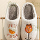 Aperol Spritz Slippers Spritz O'Clock  | Cozy Comfy Fluffy Slippers Bachelorette Party Bridal Shower Girl Mom Daughter Gift